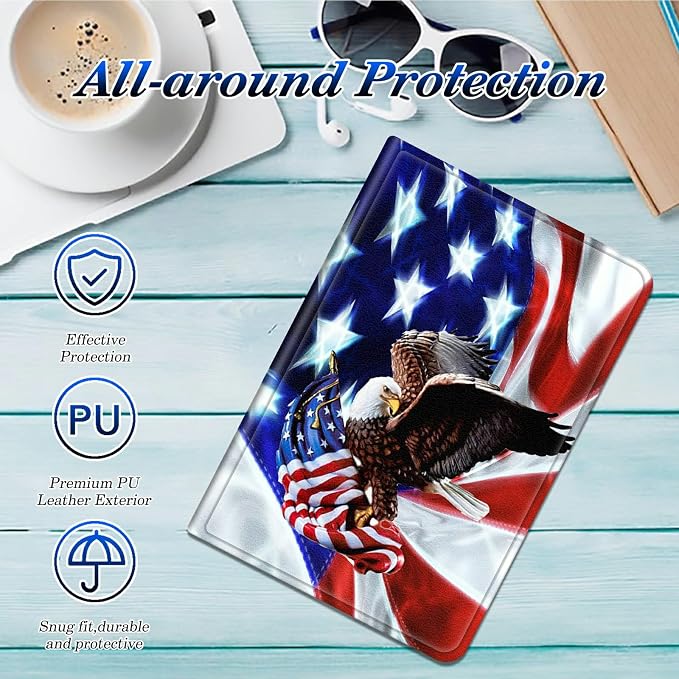 Eagle on American Flag
