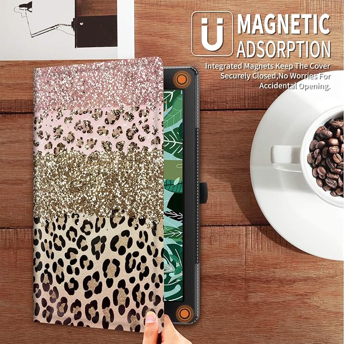 Pink Gold Leopard print