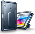 Dexnor for iPad 10th Generation Case (2022) with Built-in Screen Protector - [Pencil Holder and Kickstand] Heavy Duty Shockproof Full Body Protective Cover for iPad 10.9 Inch 10th Gen Case-Blue