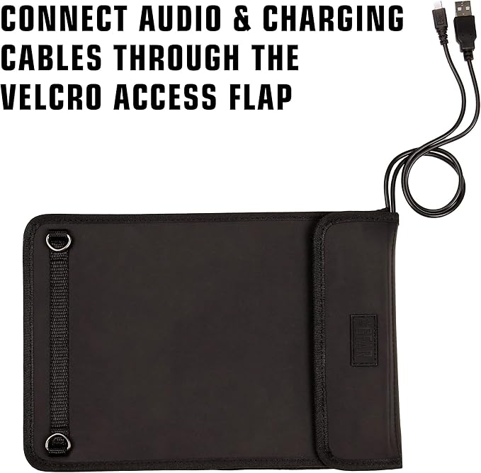 USA GEAR 10 inch Rugged Travel Tablet Sleeve with Open Front Adjustable Shoulder Carrying Strap and Protective Rigid Exterior - Compatible with 10 inch Tablets - Perfect for Hands Free Carrying