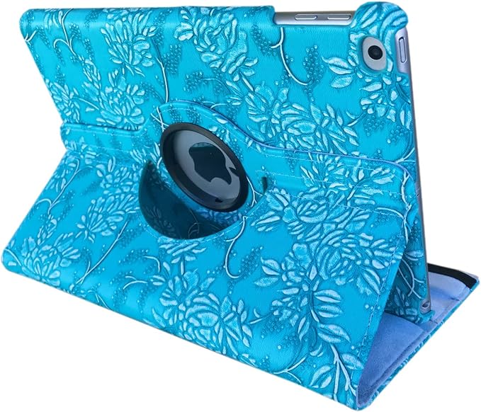Blue-Embossed Flowers