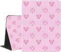 Cute Winter Christmas Case for iPad Air 11 M3 2025/M2 2024/iPad Air 5 2022/Air 4 2020 10.9 with Pencil Holder Vintage Aesthetic Classic Design Pink Leather Folio Stand Cover