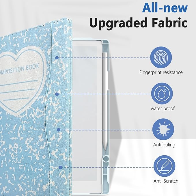 E NET-CASE Case for remarkable2 Tablet 10.3 inch (2020 Released) - Multi-Viewing Adjustable 360 Degree Rotating Stand Cover for Remarkable 2 Digital Paper with Pencil Holder (Blue)