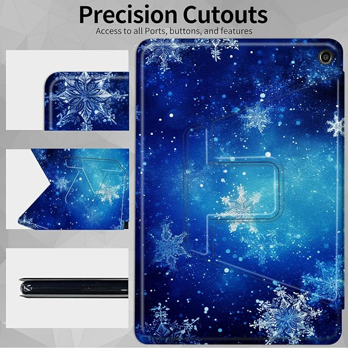 Blue Snow Snowflakes