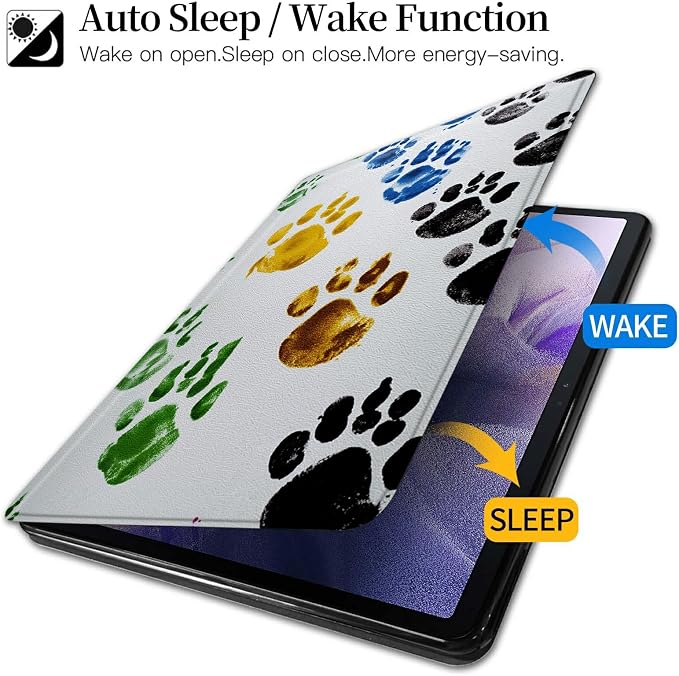 Colorful Dog Paw Prints
