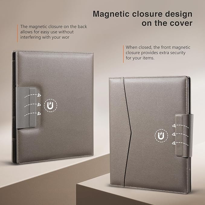 CoBak Premium PU Leather Case for 10.3 Remarkable 2 Tablet (2020) - Folder Design Slim Hard Shell with Pen HolderElephant Gray