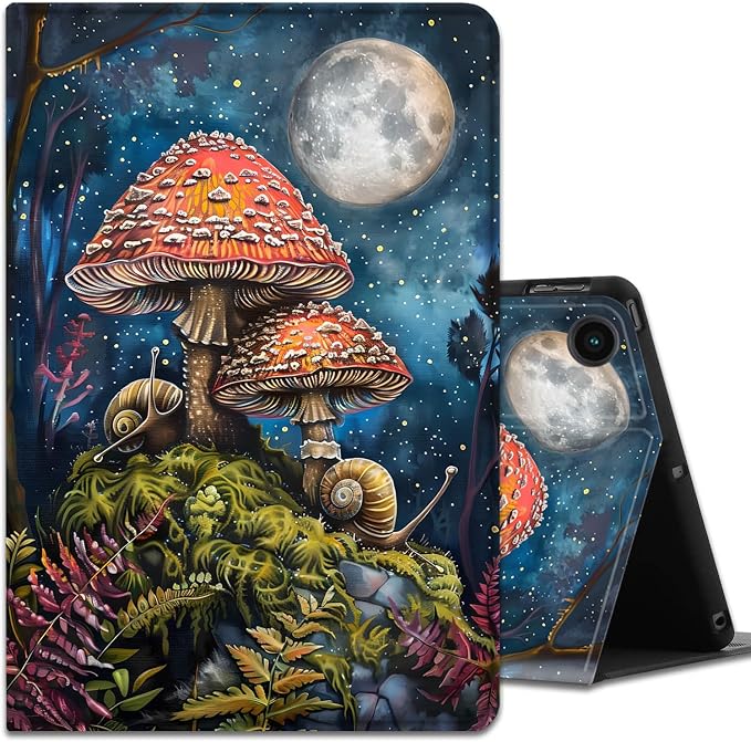 Moonlit Snails and Mushrooms