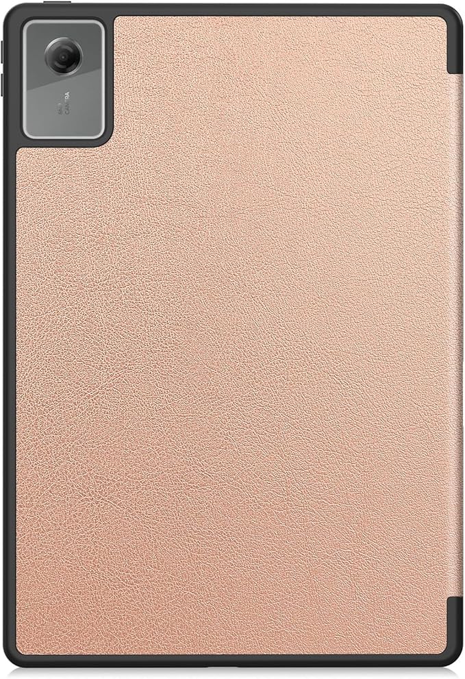Case for Lenovo Idea Tab Plus 12.1 inch 2025 Model Shockproof Protective Cover with Kickstand Built-in Pen Slot &amp Auto Wake/Sleep Folio Matte TPU Smart Cover -Rose Gold