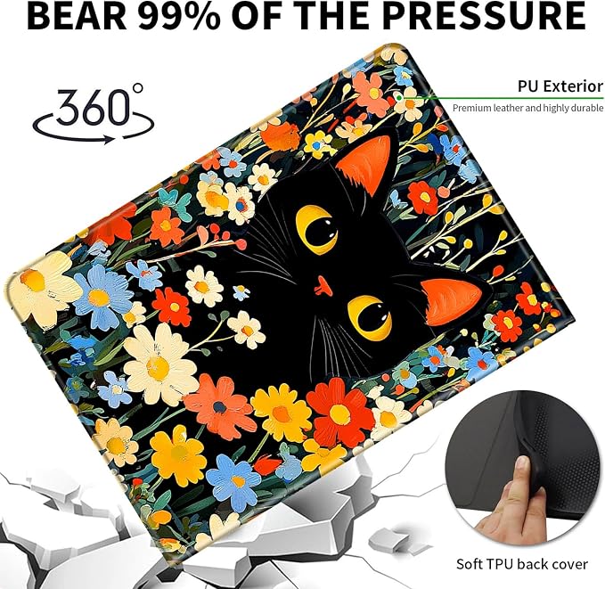 Cartoon Cat Floral