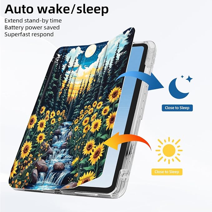 Moonlit Sunflower Stream