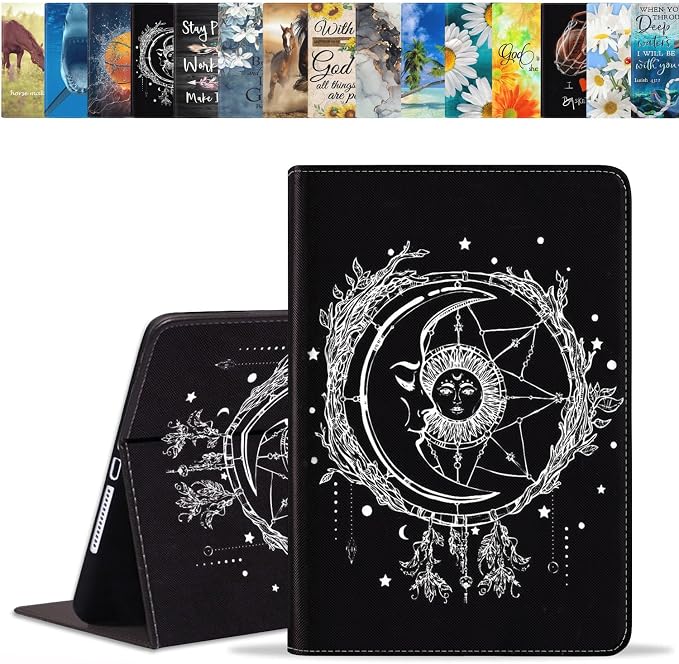 Celestial Theme Sun with Crescent Moon