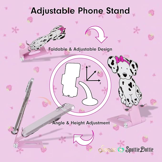 Sonix x Sanrio Character Phone Stand | Adjustable Cell Phone Holder Desk Stand Dock | Spottie Dottie