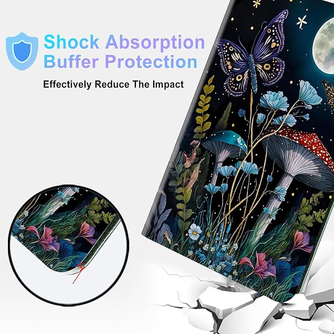 Mushroom Butterfly Moon