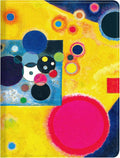 Berkin Arts for iPad (A16) 11th Generation 11 Inch 2025 iPad 10th 10.9 inch 2022 Folio Case Premium Leather Cover Abstract Cosmic Inspired Vibrant Galaxy Pattern(Accent in Pink by Wassily Kandinsky)