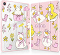 Tuiklol for Samsung Galaxy Tab A9+ Tablet 11” / A9+ Plus 2024 2023Buit-in S-Pen Holder with Clear Protective Cover Transparent Back Shell Auto Wake/Sleep Samsung Tab A9 Plus CoverCute Duck