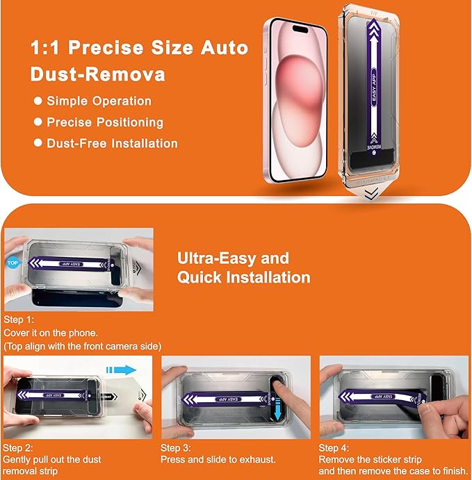 2-Pack Matte Privacy Screen Protector for iPhone 14 Pro / 15/16Anti-Glare &amp Anti-SpyAnti-FingerprintSmooth as SilkEasy Installation Military-Grade 9H Hardness