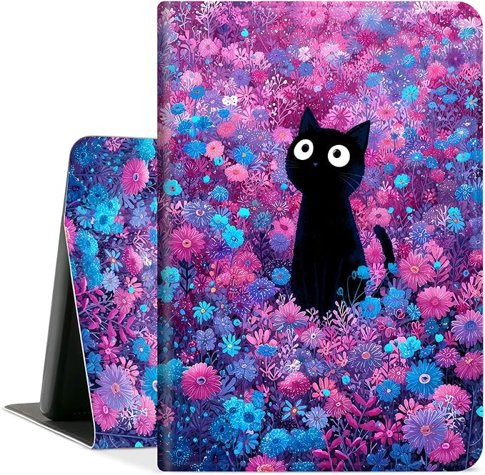 Cute Cat Pink Flower
