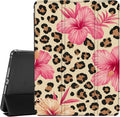 JOYLAND for iPad Air 13 Inch Case M3 2025/M2 2024 with Pencil Holder-Auto Wake/SleepLeopard Print&ampFlower Anti-Scratch Shockproof Premium Folio Stand CaseBlack