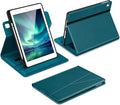 DTTO for iPad 6th / 5th Generation 9.7 Inch (2018/2017) iPad Air 2 / Air 1 Case 360 Degree Rotating Premium Leather Folio Stand Cover with Pencil Holder Light Blue