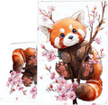 Case for Samsung Galaxy Tab A11+ / Tab A9+ 11 Inch 2025/2023Slim Protective LeatherAuto Wake/SleepAdjustable Viewing Angle Stand.Cherry Blossom Raccoon