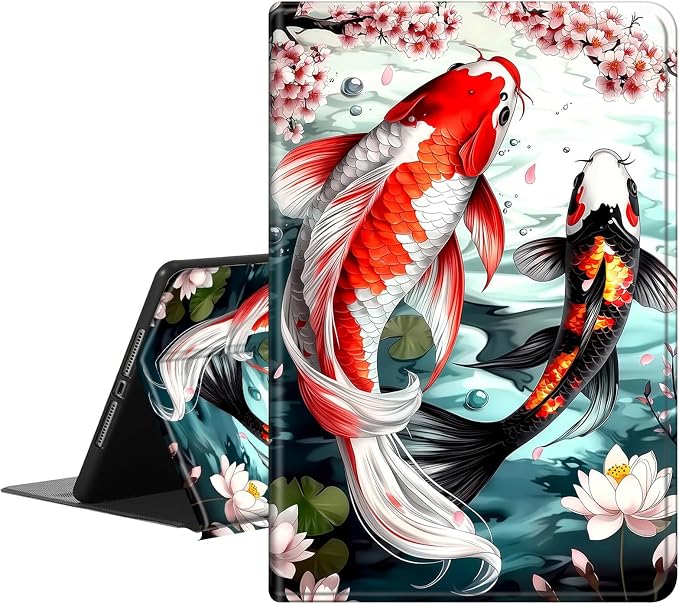 Koi Fish With Cherry Blossom