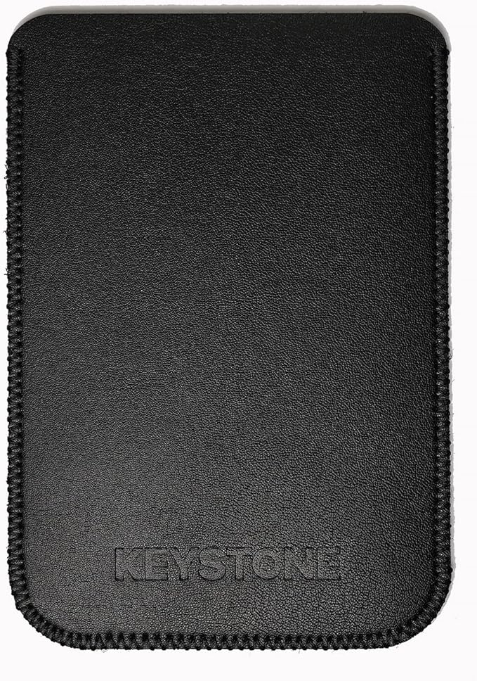 Keystone Crypto Hardware Wallet Pouch Black PU Leather Case Premium Protective Case Suitable for Keystone Pro and Keystone Essential