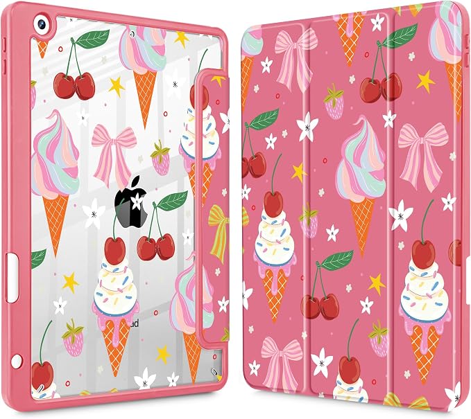 Ice Cream-Bows-Red