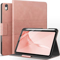 auaua Case for iPad mini 7 (A17 Pro 2024) / iPad mini 6 Case (2021) 8.3 inch with Pencil Holder Multiple Viewing Angles Magnetic Closure Auto Sleep/Wake (Pink)