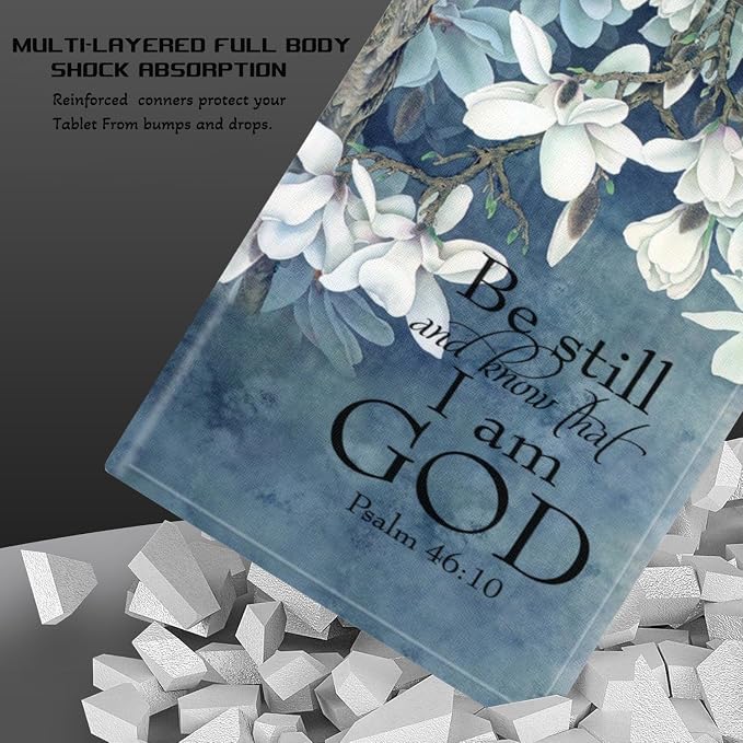 Bible Verse Psalm 46:10,White Flowers