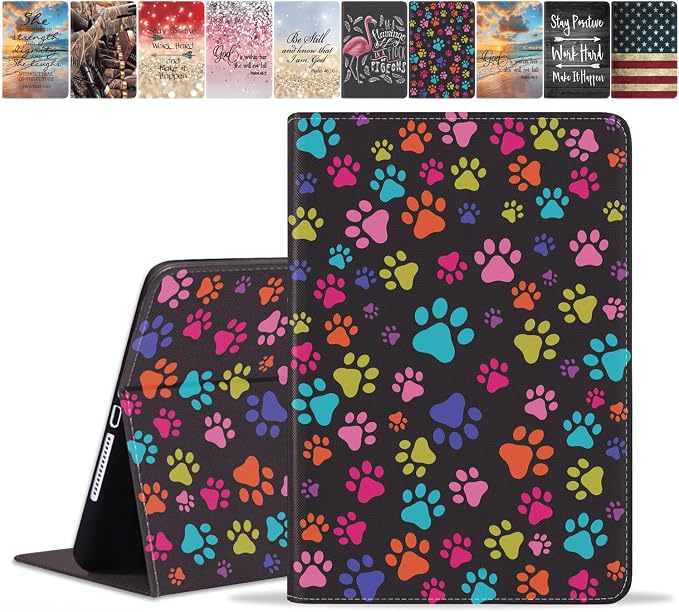 Colorful Dog Paw Print