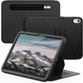 Case for iPad (A16) 11th/10th Generation 11''/10.9'' 2025/2022: Shockproof Protective Cover with Auto Wake/Sleep Strong Magnetic Multi-Angles Stand Pencil Holder Card Slot Black