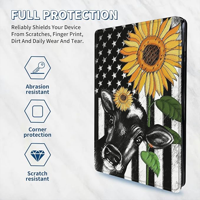 American Flag Sunflower/Cow