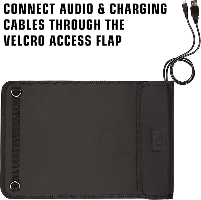 USA GEAR 12 Inch Tablet Case - Tablet Holder with Open Front Rigid Frame &amp Adjustable Shoulder Carry Strap Compatible with Samsung Galaxy TabPro S 12 Acer Switch 5 and More 12 inch Tablets