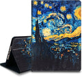 Bxgolkgd Tablet Case for Amazon Kindle Fire HD 8(8th/7th/6th Generation 2018/2017/2016 Release)Shockproof Stand Cover with Heat DissipationAuto Wake/Sleep FunctionVan Gogh Starry Night Art