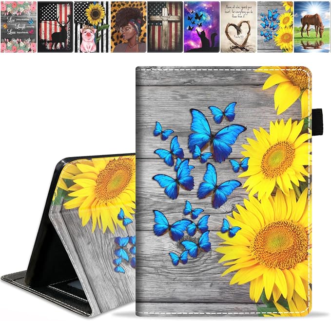 Sunflower and Blue Butterfly