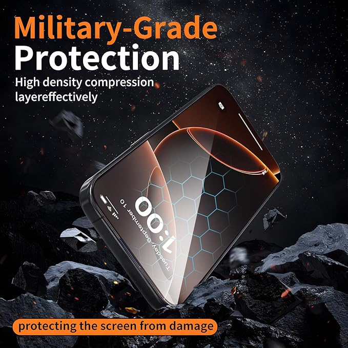 X-it 2 Packs Screen Protector for iPhone 16 Pro 6.3-inch - [Auto-Dust Removal] 9H+ Tempered Glass [10X Military Protection] Bubble Free Case Friendly