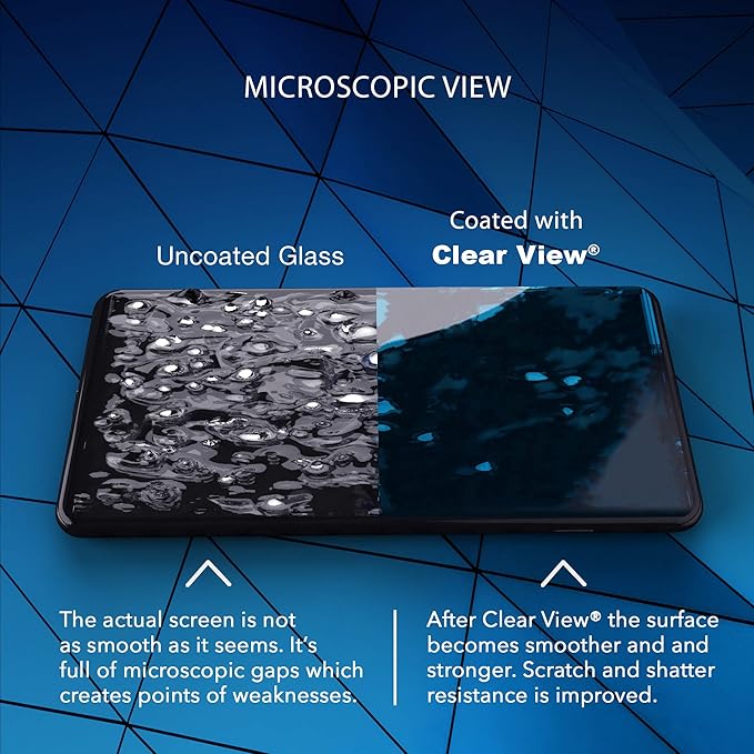 CLEARVIEW 2 Pack Liquid Glass Screen Protector for All Smartphones Tablets and Watches
