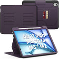 SEYMAC for iPad Air 11 inch Case M4/ M3/ M2 (2026/2025/ 2024) Full Protective Auto Sleep/Wake Strong Magnetic Cover with 5 Standing Angles and Pencil Holder Purple