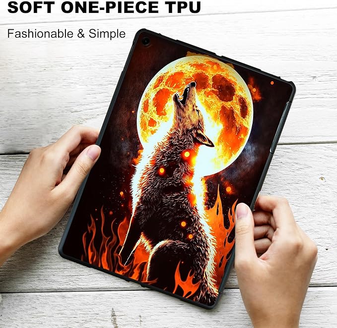 Fire Wolf Howling
