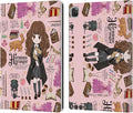 Head Case Designs Officially Licensed Harry Potter Hermione Pattern Deathly Hallows XXXVII Leather Wallet Case Compatible with Apple iPad Pro 13 M4 2024