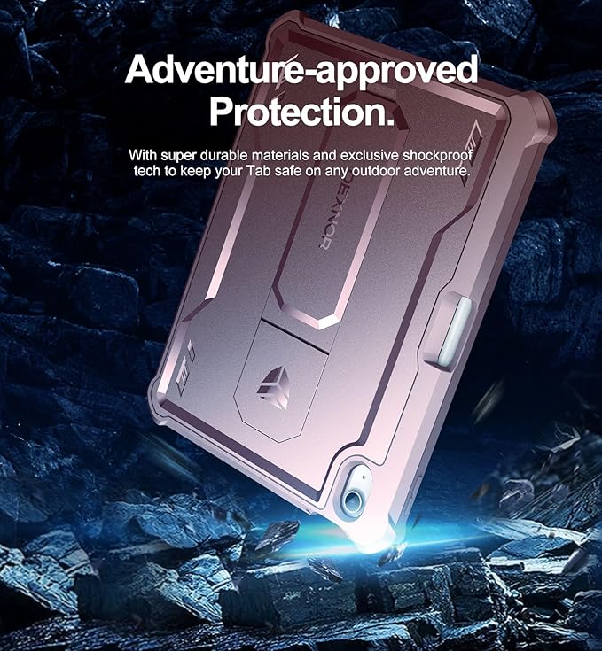 Dexnor Case for iPad (A16) 11th Generation 11 Inch 2025 iPad 10th Generation 10.9 Inch 2022 with Pen Holder [Built-in Screen Protector &amp Kickstand] Heavy Duty Rugged Full Body Protective Cover P