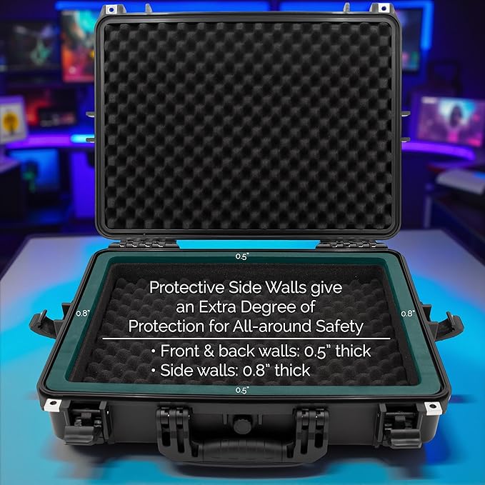 CASEMATIX Hard Shell Case Compatible with Wacom Cintiq Pro 17 Drawing Tablet - Waterproof Tablet Travel Bag for Digital Art Gear with Custom Tri-Layer Foam Protection