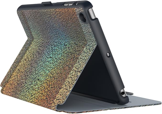 Textured metallic oil slick gold/shadow