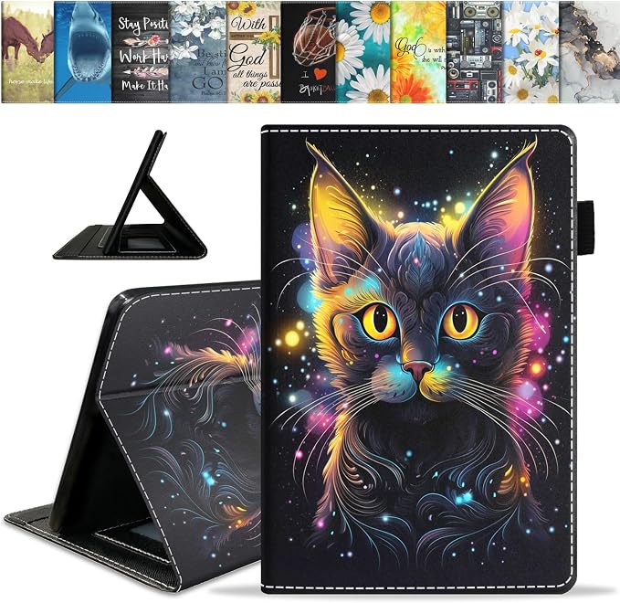 Glitter Black Cat Face