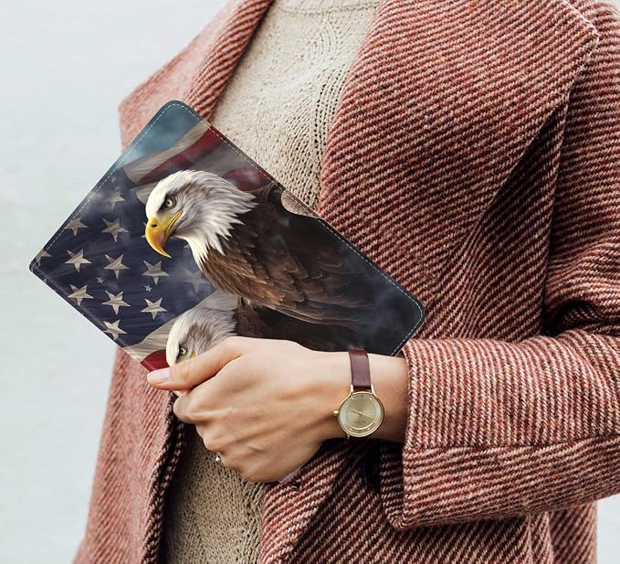 Patriotic American Flag Bald Eagle