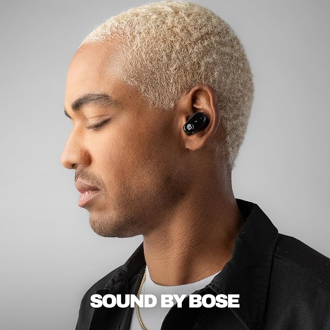 Skullcandy Method 360 ANC Wireless Earbuds Sound by Bose Bluetooth Headphones Premium Noise Cancelling Up to 40 Hrs Battery Sweat and Water Resistant Microphone for iPhone Android - True Black