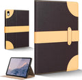 Case for iPad A16 11th Gen 11 InchiPad 10th Gen. 10.9 InchLeather Folio Cover with Auto Wake/Sleep Adjustable StandMagnetic Buckle Closure Protection Case-Single Strap Dark Brown