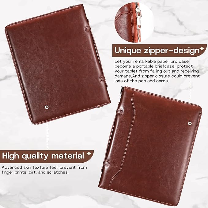E NET-CASE Case for iPad Air 11-inch M4/M3/M2 (2026/2025/2024)/iPad (A16) 11th Gen 11 2025/iPad 10th Gen 10.9 2022/iPad Air 5th/4th Gen (2022/2020) 10.9 Briefcase-Style Stand Cover(Brown)