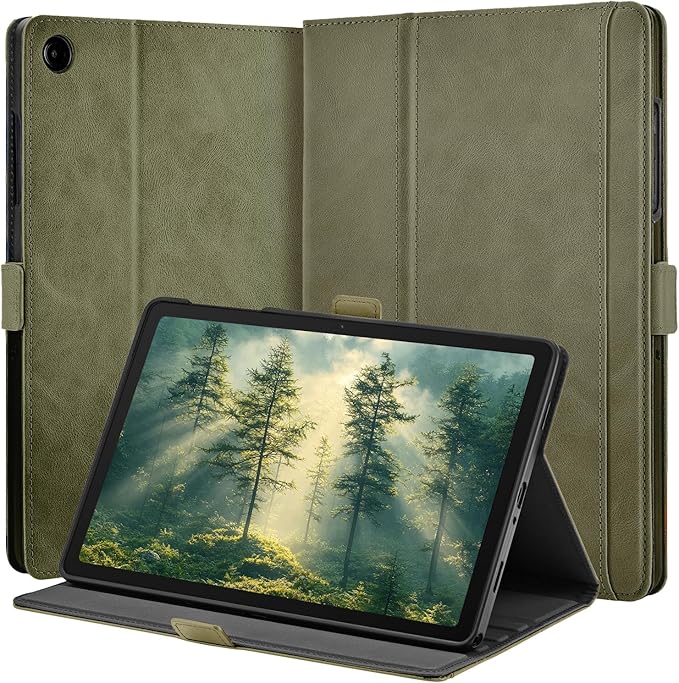 Case for Samsung Galaxy Tab A11+/A11 Plus/A9+ Plus 5G Tablet 11 Inch 2026/2023 (SM-X230/X236/X238/X210/X216/X218u) with PocketMagnetic ClosureMulti Angle CoverAuto Sleep/WakeGreen