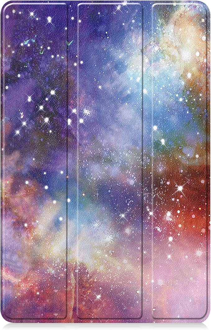 Case for Samsung Galaxy Tab S10 FE+/S10 FE Plus 13.1 Inch 2025 Model (SM-X620/SM-X626B) Tri-Fold Stand Smart PU Leather &amp Hard Back Shockproof Cover with Auto Wake/Sleep Galaxy Colorful
